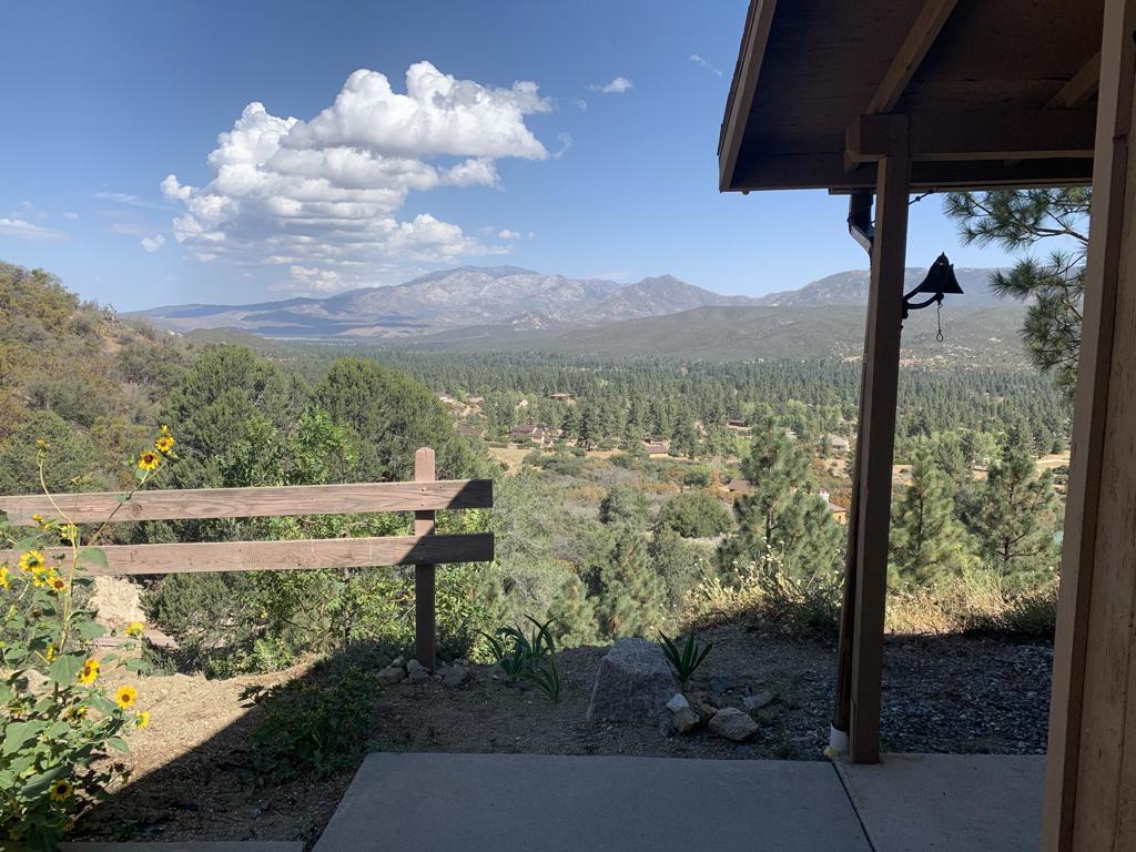 Elevated private home hideaway with 27 acres perched over looking Garner Valley with breath taking views. Hiking and equestrian trails next to and on the property. Trees around the property are Perry Pinyon, Coulter, Jeffrery, Oak, Cedar, Walnut, Catalina Cherry Ribbon Wood. An outdoor wilderness retreat situated between San Diego, Orange County and Palm Desert. Call today for an opportunity to view this gem.