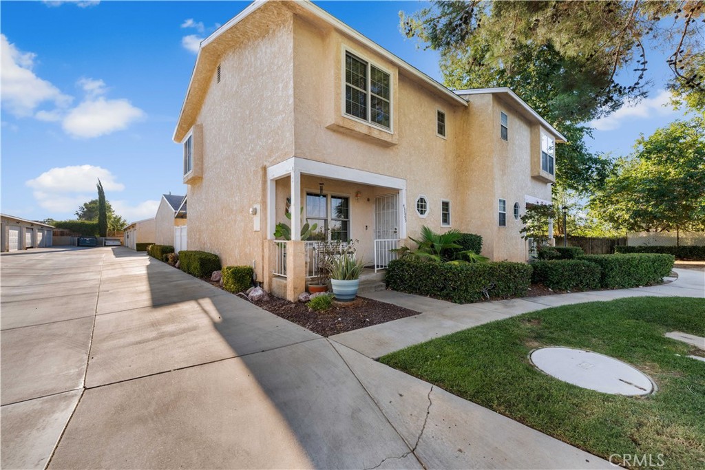 Ideally positioned in one of the best spots in the community — right across from the pool, with plenty of guest parking — this upgraded 2-bedroom, 3-bath condo delivers unbeatable convenience and lifestyle. From the moment you arrive, the well-kept exterior and inviting entry set the stage. Step inside to a bright, open floor plan that blends style and functionality, perfect for everyday living and entertaining. The living area flows effortlessly into the well-appointed kitchen, offering generous cabinetry, ample counter space, and a layout designed for both casual meals and hosting friends. Each bedroom is oversized with soaring ceilings, custom built-in closets, and its own fully upgraded private bathroom — creating two true primary suites for comfort and privacy. Recent bathroom renovations add a fresh, modern feel throughout the home. A rare find, the large two-car garage comes equipped with extensive built-in cabinets for storage, and connects directly to your private patio. From there, you can step right into the home, making entertaining or unloading groceries a breeze. With its prime location in the community, resort-style amenities, ample parking, and move-in ready condition, this home offers the perfect blend of comfort, style, and convenience — ideal for first-time buyers, downsizers, or anyone looking for the best of Lancaster living.