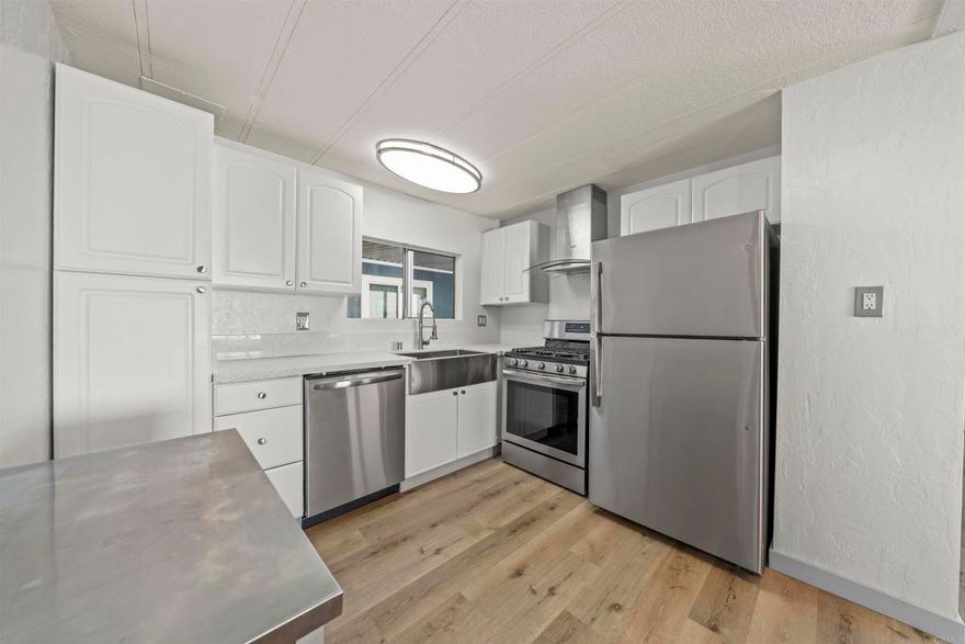 DON'T MISS OUT! Located in El Cajon, this 3 bed, 2 bath gem offers 1040 sq ft of comfortable living space and unbeatable value. Just 5 minutes from shopping centers, the DMV, schools, and more—convenience is at your doorstep. This home includes a custom detached shed for extra storage, plus a versatile California room for added space. Stay cool year-round with efficient  A/C units. The community features a well-maintained pool and a recreation center available for private events. Whether you're a first-time buyer or looking to downsize, this is a rare opportunity you won’t want to miss!