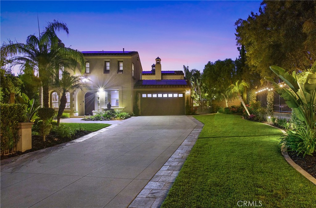 Rare End-of-Cul-de-Sac Estate with Expansive Wraparound Grounds and Resort-Style Amenities. Nestled at the end of a private cul-de-sac within the prestigious guard-gated community of Covenant Hills, 1 Lennox represents an extraordinary opportunity to own one of the largest and most coveted lots in the neighborhood. Spanning 16,685 sq. ft., this rare wraparound estate delivers a seamless blend of privacy, luxury, and functionality across its resort-style outdoor spaces and beautifully updated interiors. An extended private driveway—accommodating up to 10 vehicles—leads to an entertainer’s dream backyard oasis. The grounds boast a saltwater pool and spa accented by dual rock waterfalls, a built-in BBQ island, and ample room for a basketball half-court. A large, gated lawn shaded by fruit trees creates an idyllic space for children, pets, or elegant garden parties. An enchanting central courtyard features a fireplace, bistro lighting, and a serene fountain, ideal for al fresco dining or evening relaxation under the stars.
Spacious and thoughtfully designed interiors offering approximately 4,600 sq. ft. of refined living space, the home features 5 bedrooms, a dedicated office, retreat, and 5.5 bathrooms. At the heart of the home is the chef’s island kitchen, outfitted with top-tier Viking appliances, double ovens, Dacor refrigerator, quartz countertops, custom tile backsplash, soft-close cabinetry with pull-outs and a spice rack, as well as a butler’s pantry and coffee station. French doors open to a breeze-filled patio—perfect for hosting gatherings or daily enjoyment.
Additional highlights include a wine and beverage room with a large serving island, dual wine fridges, and guest seating. A main floor guest suite with an adjacent bathroom adds convenience and flexibility. The expansive laundry/utility room includes dual washers and dryers, three custom workstations, and ample open shelving. Upstairs, the primary suite offers a private balcony overlooking the courtyard, a spa-inspired bathroom with soaking tub, separate shower, dual vanities, walk-in closet, and a custom retreat. Three additional bedrooms—two with en-suite bathrooms—offer versatile spaces for family, guests, or creative use. Enjoy 24-hour guard-gated security, high-speed internet, and access to premium community amenities including clubhouses, swimming pools, scenic trails, lush parks, and sports courts.