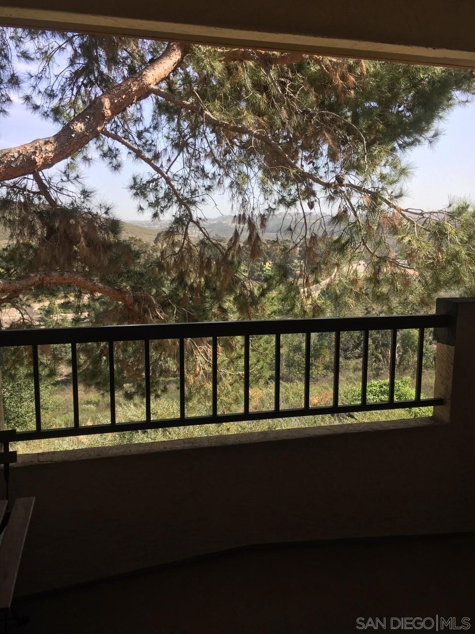 Beautiful, light and bright second-story corner unit 2br/2ba condo in Sabre Springs, tucked away in a quiet location and amazing views of the trees, mountains. Light & bright, gorgeous kitchen w/granite counter tops, fridge, gas range/oven, microwave & dishwasher. Full size washer & dryer. Central heating and AC. Private balcony w/ storage with a great view. Assigned carport parking, plenty of guest parking and street parking. Close to freeways, shopping, theaters & restaurants. Award-winning Poway Schools!