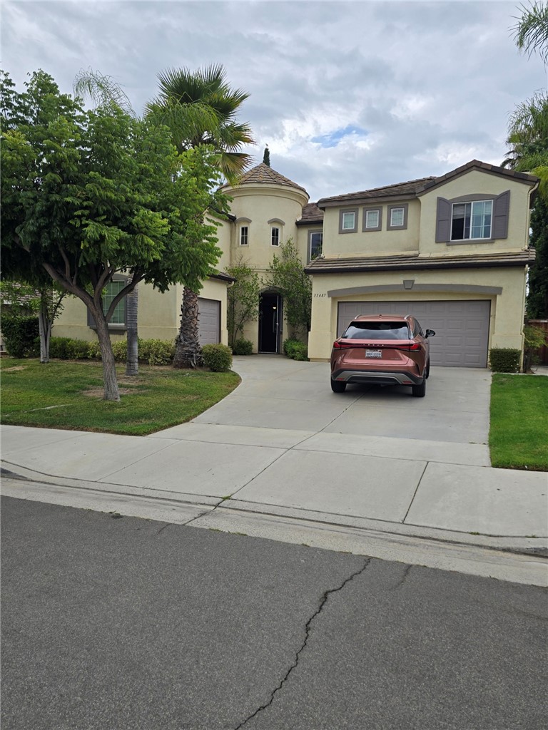 Nestled on a quiet cul-de-sac in prestigious Rancho Bella Vista, this executive 5-bedroom, 4-bathroom residence with spectacular curb appeal is more than a house—it’s a home. The oversized family room, anchored by a cozy fireplace, flows seamlessly into the chef-inspired kitchen. Here, a large pantry and sun-drenched breakfast nook create the perfect setting for morning coffee or casual family meals. A versatile study on the main floor offers the ideal space for a home office or library. Upstairs, the expansive master suite is a private retreat, featuring a gigantic walk-in closet and spa-like bathroom. Four additional generous bedrooms and two more full baths, along with a conveniently located laundry room, complete the second story. Outside, the beautifully manicured front and backyards, complete with a covered patio, are an entertainer's dream. Enjoy the serene outdoor setting or host unforgettable gatherings with friends and family. Situated close to top-rated schools, shops, and parks, this home truly has it all. Don't miss your chance to make it yours