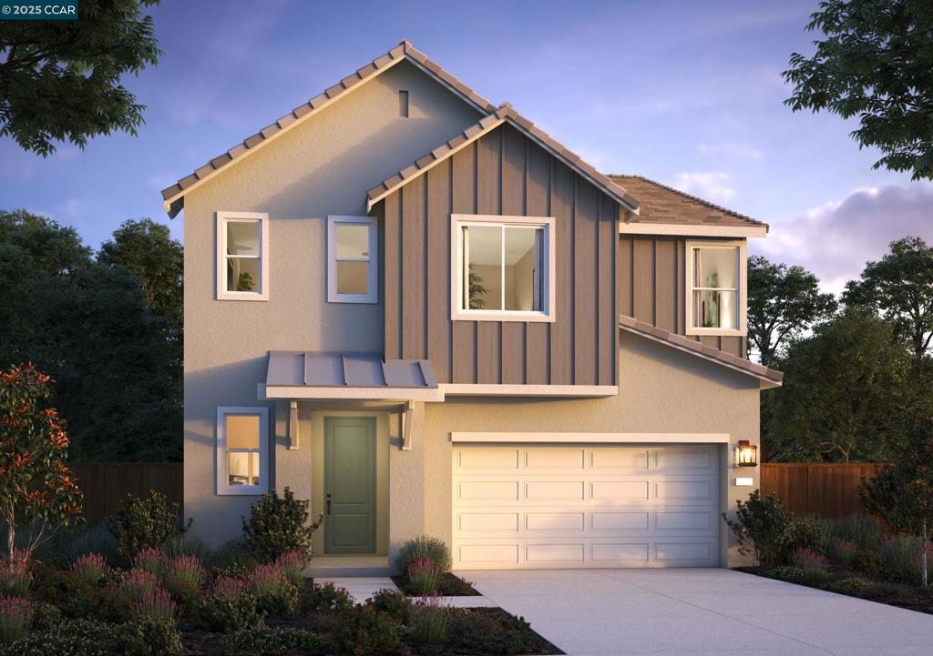 Brand new QUICK MOVE-IN home offered by award-winning builder, Signature Homes. Located in the family-centered new Sacramento community of Delta Shores, this energy-efficient home is complete with over $29k in upgrades such as open rail staircase, LVP flooring, upgraded lighting and electrical, and 12x12” tile in all bathrooms and laundry room. Right at 2,367 square feet, this 4-bedroom home offers an upstairs laundry and tech space. The primary suite features a soaking tub with separate shower, luxurious dual vanities, and a spacious walk-in closet fit for two. In the center of this home lies a gourmet kitchen featuring stainless steel appliances, Espresso-stained shaker beech cabinets, quartz countertops, kitchen island. Enjoy concrete flatwork in the California Room for seamless indoor-outdoor living and explore a life of luxury with convenient access to I-5, Highway 99, quality schools and parks, and the Delta Shores shopping center!