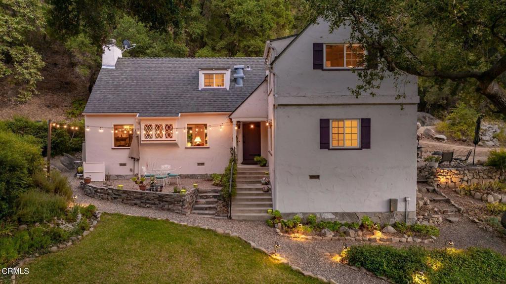 Charming 1926 Cottage - situated on 3.2 Acres (two legal parcels) in the hills of Ojai.Step into a piece of California history with this beautifully restored 3 bed, 3 bath cottage home, originally built in Ventura in 1926 and thoughtfully relocated in sections to the peaceful and private North Forks Springs neighborhood. Nestled on a combined 3.2 acres, this property offers a rare blend of character, charm, natural beauty, and options.Tucked away for the perfect getaway, yet just minutes from town (about 5 miles from downtown Ojai), this home offers the best of both worlds: seclusion and convenience. The home retains its historic charm while offering modern comforts, with warm wood accents, a cozy layout, and unique architectural details that speak to its full past.Outdoors, you'll find a year-round creek running adjacent to the property, creating a serene and tranquil setting ideal for relaxing, entertaining, or simply enjoying nature. The expansive acreage provides space for gardening, expansion, or just taking in the peaceful surroundings.The second parcel included in the sale adds tremendous value and opportunity. With its own separate access, this additional lot opens the door to a variety of uses: build an addition home, a guest house or studio, create a private garden or orchard, or simply enjoy the extra privacy and space. Whether you're interested in future development or just want more land to roam, the second parcel enhances the versatility and appeal of this already special property.Whether you're looking for a full-time residence or a weekend retreat, this one-of-a-kind offering is a rare find in the highly desirable North Forks Springs community of Ojai.