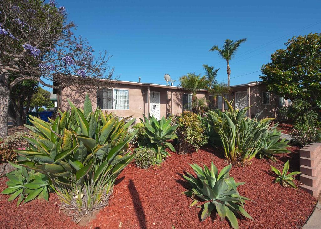 Incredible Investment Opportunity! Existing duplex on an oversized corner lot with APPROVED plans for six additional units! Each of the current units offers 748 sq. ft. with 2 bedrooms, providing steady rental income from day one. The sale includes fully approved plans to build six ADUs: two at 638 sq. ft., two at 617 sq. ft., and two at 722 sq. ft.—bringing the total to eight income-producing units! A rare chance to maximize value and create a highly desirable multi-unit property with strong rental potential.
