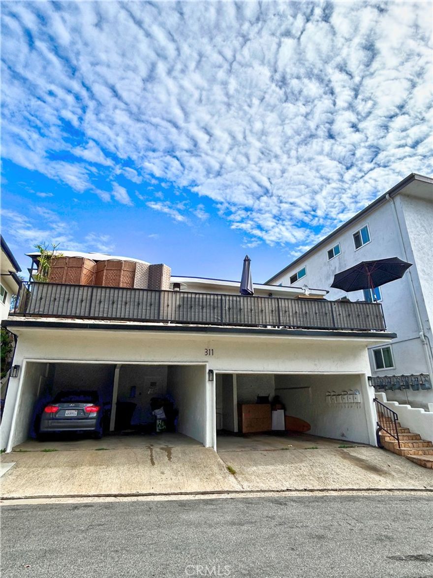Electric, Gas, Water, Trash Included in rent. One bedroom located on the heart of the pier bowl, renovated bathroom, dining area, LED lighting, tile and vinyl flooring throughout, 1 carport spot, beamed ceilings, private patio, newer Fridge, newer Microwave, private storage room, coin-op laundry.