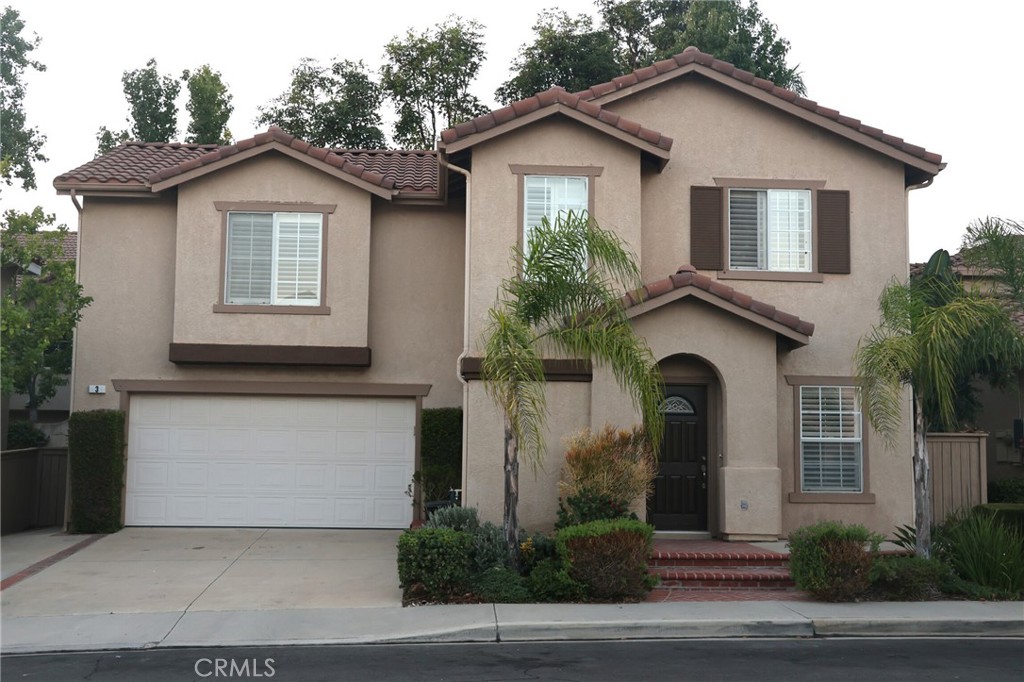 Rancho Santa Margarita home with an all new interior. The house has 3 upstairs bedrooms together with a large bonus room, and 2 ½ baths.
The entire downstairs has all new porcelain tiles. The stairs and bonus room located at the top of the stairs are finished with new luxury vinyl flooring. The 3 bedrooms have new luxury carpeting. The 2 1/2 bathrooms all have new tile, vanities and toilets. The entire interior has been painted in an off white color.
The kitchen has been remodeled with quartz counters, almond finished cabinets and all new stainless appliances: a 5 burner gas stove, microwave and dishwasher.
The backyard consists of a patio with a finished planter. The side yard includes several fruit trees. The 2-car garage has an opener and opens into the kitchen area through a laundry room. The front and rear yards have automatic sprinklers. The front yard is landscaped with drought tolerant plants. A newer air conditioning system provides lower electric bills.