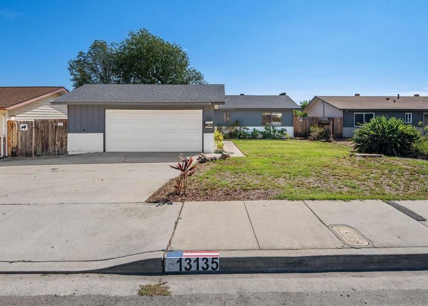 Eclectic Suburban Homestead with Owned Solar & Views! This 3 bed, 2 bath home offers vintage charm with modern updates, including a newer HVAC, approx. 5-year-old roof, and OWNED solar (30 panels) with a garage subpanel—ideal for a potential ADU. The spacious sunroom makes a perfect game room, play area, or art studio. Inside, enjoy a cozy rock wood-burning fireplace, wood panel accents, and updated farmhouse lighting. The backyard is ready for relaxing or entertaining, with turf, a firepit, mountain/sunset views, and a chicken coop for your homestead dreams. Tucked on a quiet cul-de-sac with great neighbors, you’re just a bike ride to Lindo Lake featuring a park, skatepark, pickleball courts, bike path and community center. Located in Lakeside—known for its rural charm and community feel—yet only 30 minutes to the coast. Solid bones, tons of character, and ready for your personal touch!