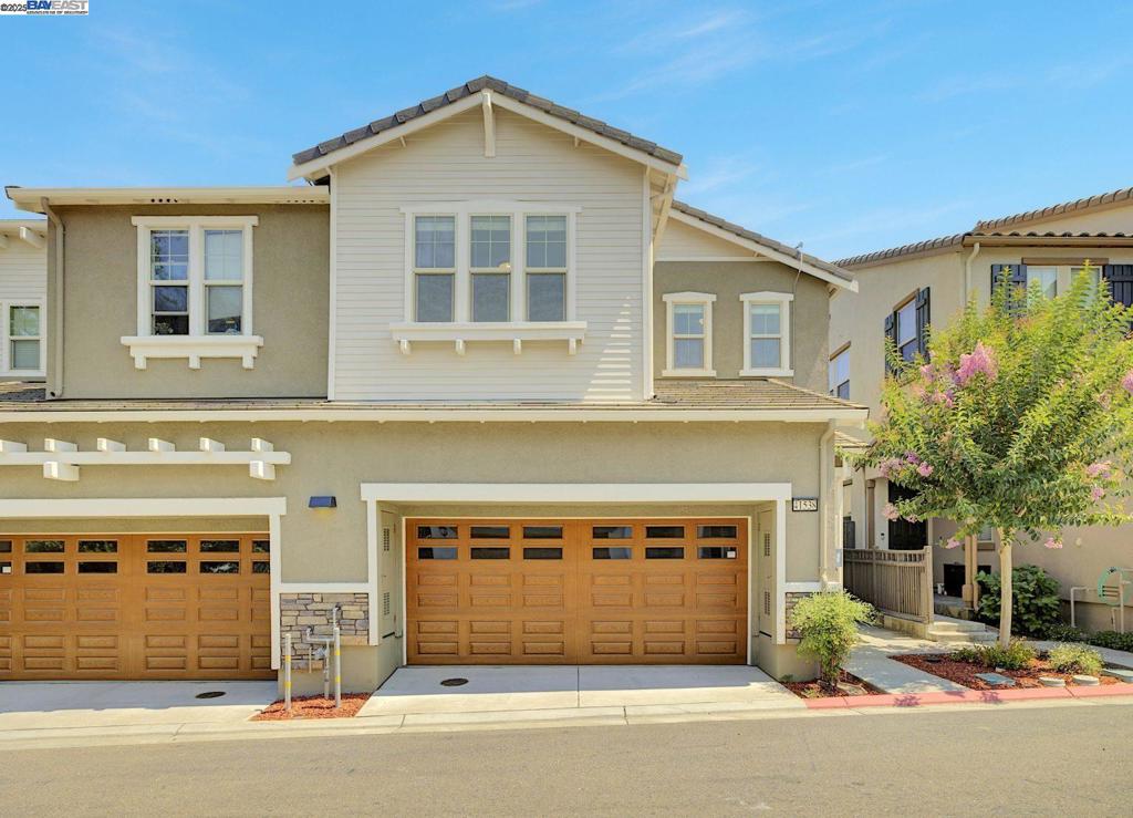 Prime location in Mission-Fremont. This home is located in the highly desirable Mission area and served by top-rated schools in the Fremont Mission SJ District. Recently refreshed with brand new exterior and interior paint, it also features installed solar panels to help reduce energy costs and monthly PG&E bills. Additional upgrades include a modern tankless water heater with water filtration system and a built-in sprinkler system throughout the home. The low-maintenance yard helps minimize water usage, and the HOA covers homeowners insurance, exterior maintenance, and roof. The main level offers a bedroom and full bathroom—ideal for guests or multigenerational living. High ceilings throughout create a bright, open, and airy atmosphere. The open-concept kitchen includes a pantry and stainless steel appliances such as a refrigerator, gas stove, and dishwasher—perfect for everyday cooking and entertaining. Upstairs, the primary suite features a spacious walk-in closet and a loft, with convenient access to a dedicated laundry room that includes a built-in sink. Located near parks, grocery stores, restaurants, and just minutes from BART and major highways, this home is a true commuter’s dream.