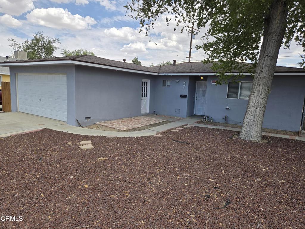 This adorable home is one of the best priced properties in the Antelope Valley. A large lot with big front and back yards. There is a large kitchen with lots of cabinet space. Close to schools, shopping and parks. Per seller, new paint inside and out, a new roof was installed in March, 2025. A must see property.