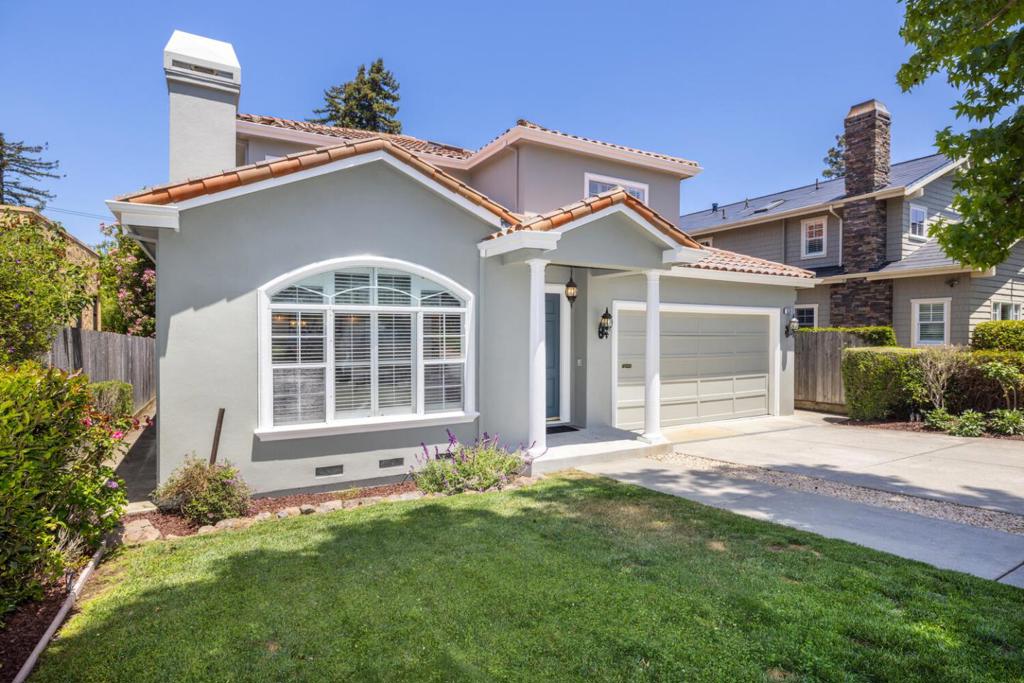 Located in Burlingame's highly desirable Easton Addition, this beautifully designed home offers 5 bedrooms, 4.5 bathrooms, and 3,419 sq ft of luxurious living space. A ground-floor bedroom provides flexibility, while the spacious primary suite features a sitting area, a large walk-in closet, and a spa-like bath with a jetted tub and walk-in shower. An additional upstairs bedroom also includes an ensuite bath. The gourmet kitchen is a chef's dream, complete with granite countertops, a gas cooktop, a center island with sink, a built-in oven, a microwave, and a dishwasher. Enjoy formal meals in the dining room and relaxed gatherings in the separate family room. A cozy fireplace warms the living area, and elegant hardwood and marble floors run throughout the home. Upstairs laundry with electric and gas hookups adds convenience, while the grassy backyard offers the perfect setting for entertaining. High ceilings and energy-efficient double-pane windows enhance comfort year-round. Ideally situated just steps from Ray Park and walking distance to top-rated Burlingame schools, shops, restaurants, and public transportation, this is an exceptional opportunity to own in one of the citys most prestigious neighborhoods.