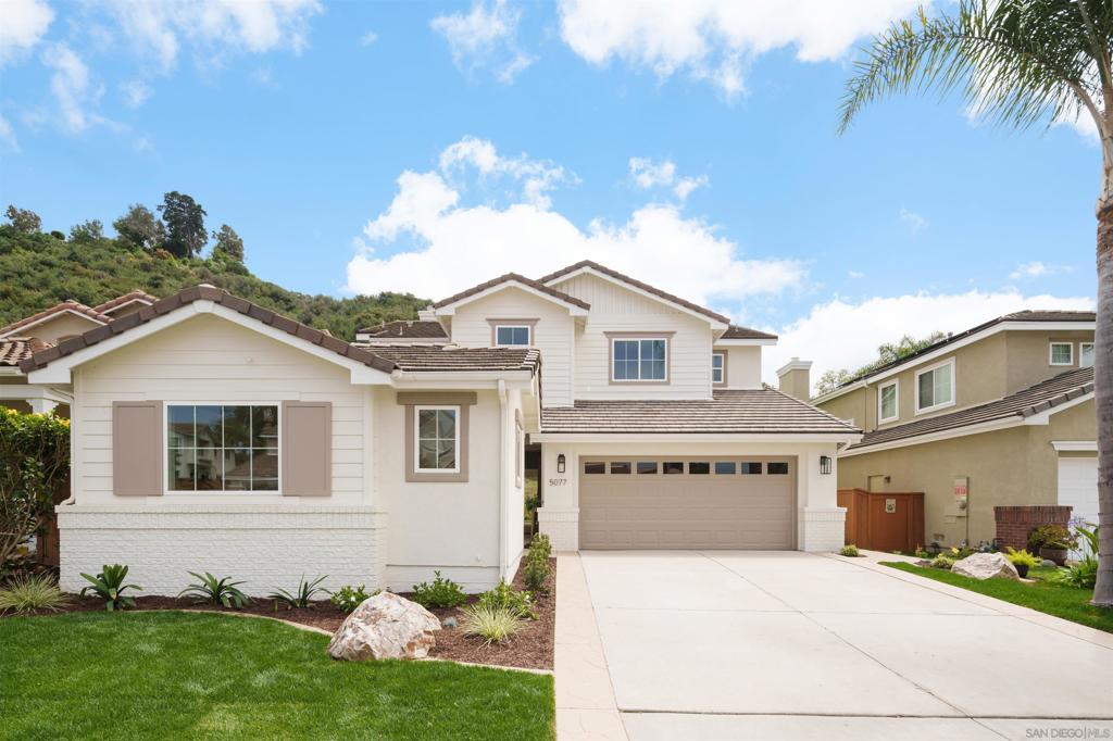 Fully Renovated Coastal Gem with Detached Casita! Where modern luxury meets coastal charm. This just-completed, top-to-bottom renovation has transformed every inch of the home and yard. No detail was overlooked! 5 Bedrooms | 3 Bathrooms | Detached Casita | Spacious Layout Interior Features: Brand-new kitchen with custom cabinetry, designer hood, quartz countertops, and high-end appliances. All-new bathrooms with custom vanities, quartz counters, premium Kohler fixtures, and designer tilework. Primary suite with two new fully built-out custom closets. Luxury real hardwood flooring throughout main living areas; new plush carpet in bedrooms. Freshly smoothed and painted walls inside and out. Oversized laundry room with new cabinetry and tile. Detached Casita: Ideal for home office, guest suite, gym, or studio. Exterior Features: Completely private backyard with lush landscaping. New built-in BBQ island with gas grill—perfect for entertaining. All-new landscaping in front and back with sod, plants, trees, and new sprinkler systems. Location: Quiet cul-de-sac in a serene, family-friendly neighborhood. Just 5 minutes to I-5, 7 minutes to the beach, and 7 minutes to Carlsbad High School and other top-rated schools. Everything is brand new. Move-in ready. A true turnkey opportunity in Carlsbad!