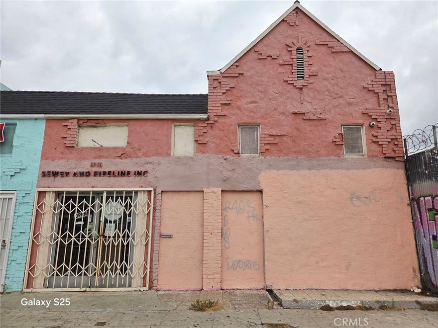 Unlock the potential of 4518–4522 S Vermont Ave, a 2,508 sq ft commercial building situated on a 5,752 sq ft lot in the dynamic Vermont Square neighborhood of Los Angeles. Zoned LAC2, this property offers excellent flexibility for a variety of commercial and mixed-use possibilities.

The building is comprised of three finished units, currently being used as offices for an established business, making it ideal for owner-users or investors looking for immediate rental income. Each unit is well-maintained and move-in ready.

At the rear of the property, a gated parking area with alley access provides added convenience and functionality—perfect for customer parking, deliveries, or potential future development (buyer to verify).