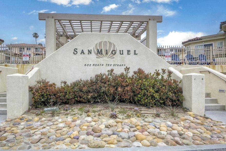 First time on the market, this oceanfront condo offers unobstructed views of the stunning Pacific Coast, the sound of waves, white caps, constantly changing water colors, ocean breezes, and breathtaking sunsets that are always unique. It provides the perfect spot to wake up to each morning, go for a walk or jog, and end your day feeling more relaxed. The San Miguel complex is within walking distance to everything downtown Oceanside has to offer, including year-round events and the Harbor. There is an excellent variety of eateries, coffee shops, restaurants (one is Michelin-rated!), breweries, weekly Farmers' markets, sunset markets, the annual Turkey Trot (move your feet before you eat!), and the public transportation hub. Of course, Oceanside's pier and rock gardens are throughout the beach area. The Harbor is ideal for any water activity you have in mind. The condo's location and the San Miguel complex are always in high demand! The condo has always been a rental with long-term tenants. It is ready for you to create and design your perfect beach home! It can be your permanent residence, the family vacation retreat, or investment property. Rentals can be long-term, unfurnished, or vacation rentals, with a minimum stay of 30 days per the HOA CCRs. All appliances are included, along with an in-unit washer and dryer. Underground parking offers two side-by-side assigned spaces. Last year, the HOA replaced the pipes for all faucets, toilets, showers/tubs, laundry, and water heaters in every unit. This included the supply lines, angle stops, and shut-off valves. The elevator was also replaced.