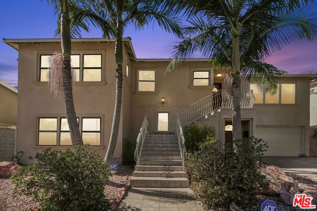 Discover this mid-century masterpiece for lease, offering a luxurious and elegant living space in the prestigious View Park community. This 4 bedroom turnkey property is ideal for those seeking sophistication and comfort in a serene setting with cool ocean breezes. Experience the timeless appeal of mid-century design throughout this magnificent home, built in 1953. Enjoy the expansive living and dining rooms, featuring gleaming hardwood and marble floors. The large primary suite includes a luxurious bathroom and a spacious walk-in closet. A separate lower-level suite with its own private entrance can be used as a guest retreat or mother-in-law suite. The terraced backyard provides a quiet place to relax while offering panoramic and verdant views of the city.