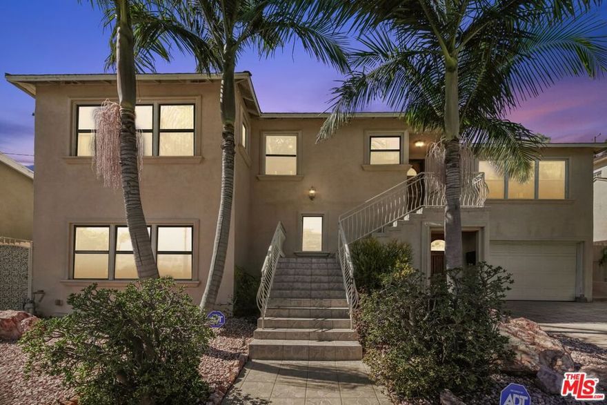 Discover this mid-century masterpiece for lease, offering a luxurious and elegant living space in the prestigious View Park community. This 4 bedroom turnkey property is ideal for those seeking sophistication and comfort in a serene setting with cool ocean breezes. Experience the timeless appeal of mid-century design throughout this magnificent home, built in 1953. Enjoy the expansive living and dining rooms, featuring gleaming hardwood and marble floors. The large primary suite includes a luxurious bathroom and a spacious walk-in closet. A separate lower-level suite with its own private entrance can be used as a guest retreat or mother-in-law suite. The terraced backyard provides a quiet place to relax while offering panoramic and verdant views of the city.