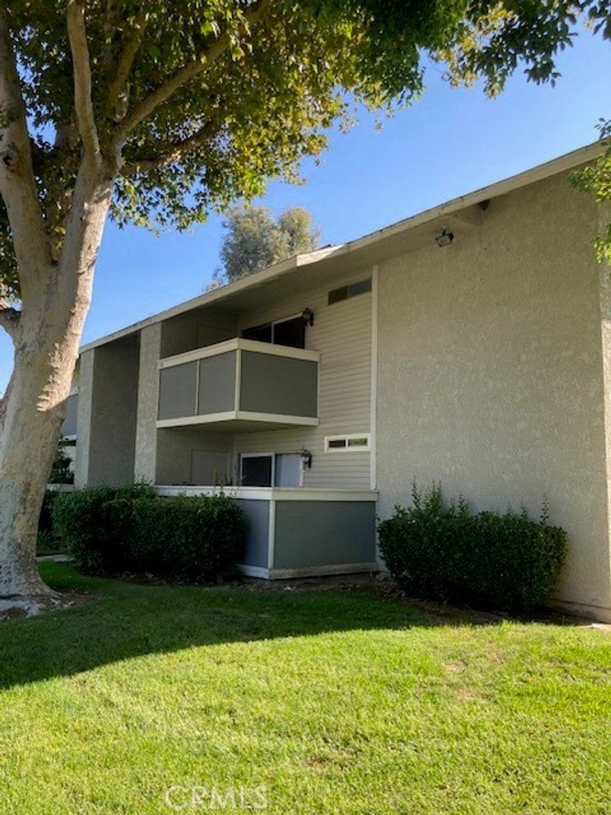 Nice 2-bedroom 2 bath 994 square foot 2nd story condo. Conveniently located close to schools, shopping, freeway, and the Loma Linda VA Clinic. Open and spacious with updated flooring. An upstairs patio is perfect to sit and relax on during a nice cool day. Community amenities include tennis courts and a pool, in addition there are laundry facilities on site.