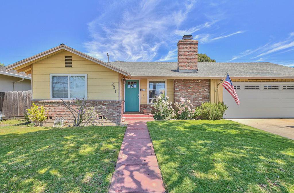 Welcome to your new home in the highly sought-after Monterey Park neighborhood of South Salinas! This beautiful 3-bedroom, 2-bathroom residence is just blocks away from the Salinas Valley Health Medical Center, offering both convenience and comfort. As you enter, you are greeted by an open and inviting living room, complete with a lovely brick fireplace and sliding door access to the spacious yard, perfect for indoor-outdoor living. The heart of the home is the spacious peninsula kitchen, boasting stunning granite countertops and backsplash, a convenient added minifridge, and sleek stainless steel appliances. The adjoining dining area and breakfast bar provide an ideal space for hosting and entertaining. The home features stylish laminate flooring throughout, adding a touch of modern elegance, while the bathrooms showcase beautiful travertine flooring. The hall bath has been tastefully updated with a striking stone accent wall, offering a spa-like retreat. Step outside to the large backyard, the perfect place to enjoy the beautiful Monterey County weather this summer.