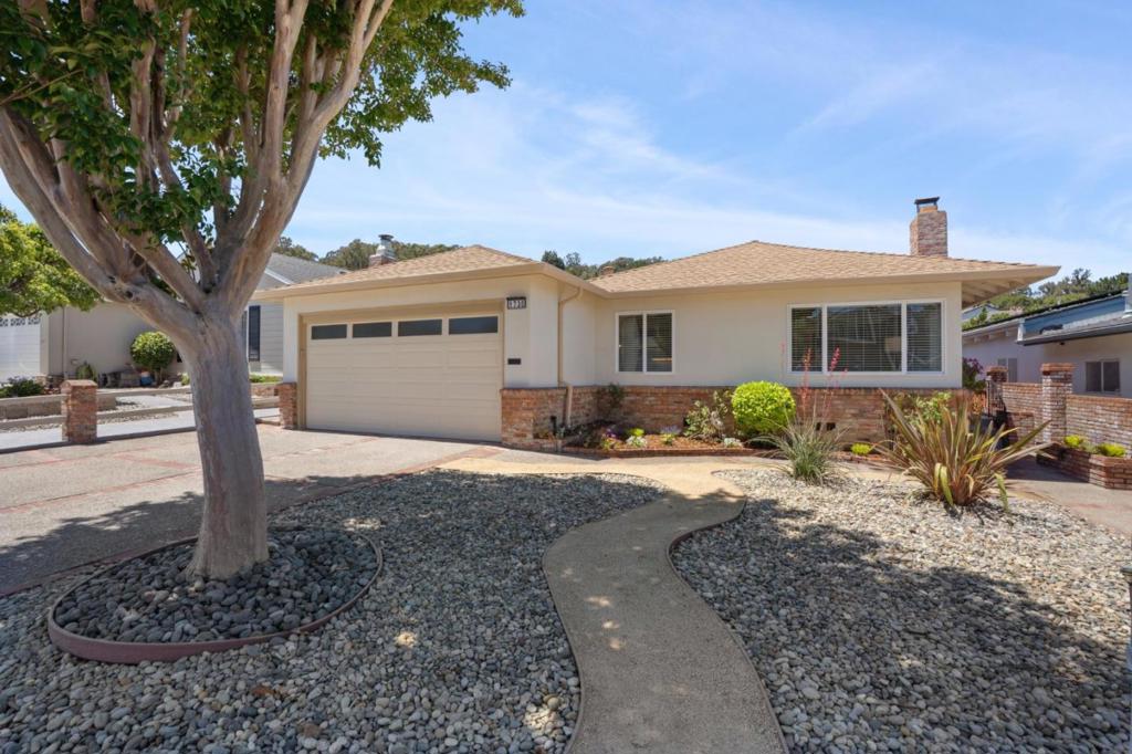 Located in San Bruno's most sought-after neighborhood, Parkview Terrace, this desirable single-story home features 3 bedrooms and 2 bathrooms across 1,541 square feet of inviting living space, thoughtfully designed for modern comfort and effortless indoor and outdoor living. From the moment you enter, you're greeted by a sun-filled living and dining area that flows seamlessly into the heart of the home: a spacious, upgraded kitchen that opens to a second living space with direct access to a covered patio. Down the hall, you'll find two well-sized bedrooms, an updated full bath, and a serene primary suite, providing a comfortable and private retreat. Whether you're entertaining friends, watching the kids play, or simply enjoying a quiet moment outside, the backyard offers the perfect setting with room to relax, garden, or let pets roam. Perfectly situated on a sunny stretch of this quiet neighborhood, the home enjoys sun and less wind than other parts of town. Just a few blocks from the San Bruno Recreation and Aquatic Center, local park, senior center and nearby schools, with quick access to 280 for an easy Peninsula commute along with convenient access to amenities. Don't miss this rare opportunity to own a move-in ready home in a location that truly has it all.