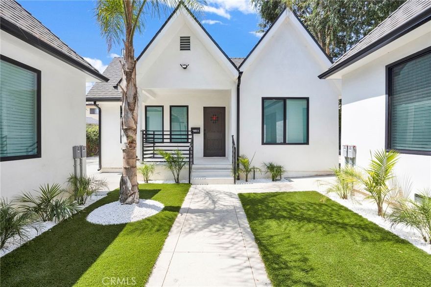 Unit 1055 B * Be the first to live in this fully renovated two-bedroom unit located in the heart of Glendale. This stand-alone building is part of a newly updated five-unit property and offers an open layout, high ceilings, and modern finishes throughout. Enjoy a bright living space with new flooring, recessed lighting, and a white kitchen with plenty of cabinet space. The bathroom features a walk-in shower and updated fixtures. Outside, the unit includes a large yard area and access to a beautifully landscaped courtyard with palm trees and greenery. Conveniently located near restaurants, shopping, and entertainment, with easy freeway access for commuters.