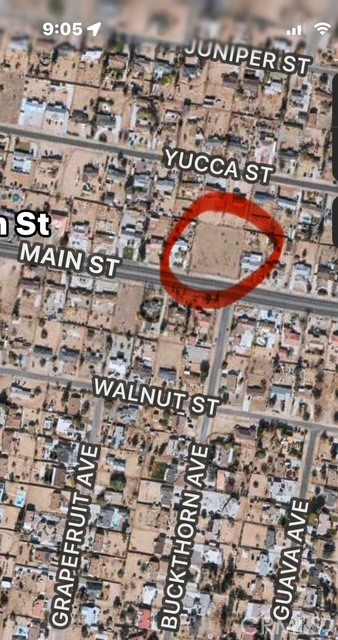There are 2-20,000 square foot lot adjacent to each other. For Sale together or separately. At the North Intersection of Main St. and Buckthorn in the city of Hesperia. This is an ideal location to purchase and build two separate homes or inquire about further potential for multi unit buildout. Buyer to verify all information