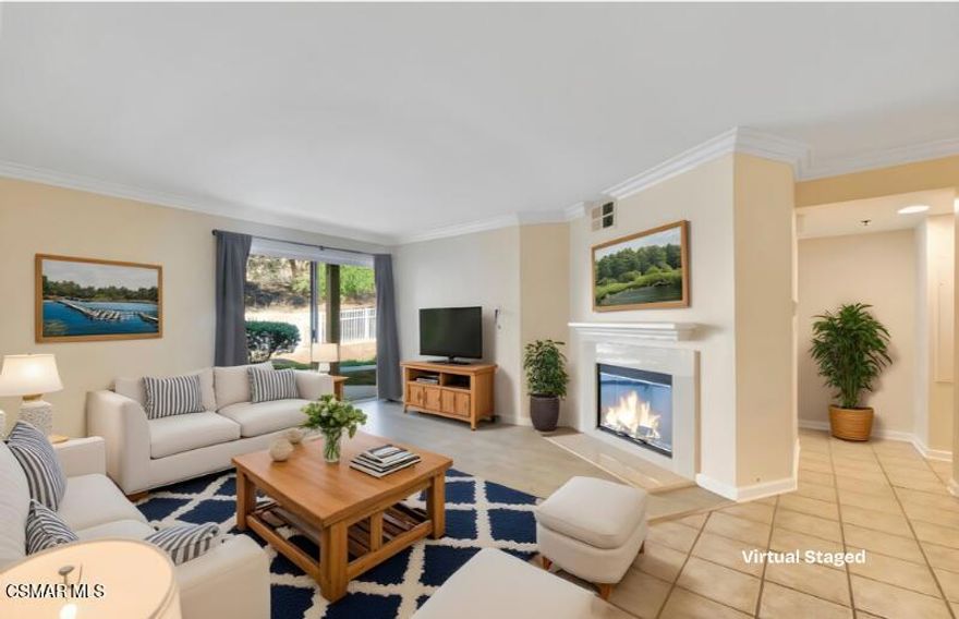 Welcome to this beautifully updated Oak Park condo, perfectly positioned in one of the community's most desirable locations. Nestled in a private setting and backing to tranquil open space, it offers scenic views from both the living room and bedroom. The bright, inviting living area features a cozy fireplace and opens to a covered patio--ideal for relaxing or entertaining. The kitchen flows effortlessly into the living space and includes a dining area. The spacious bedroom boasts a large walk-in closet and direct patio access. Enjoy resort-style amenities including sparkling pools, a clubhouse with gym, picnic areas, a volleyball court, and more--all within the boundaries of California's award-winning schools. Some pictures are virtual staged.
