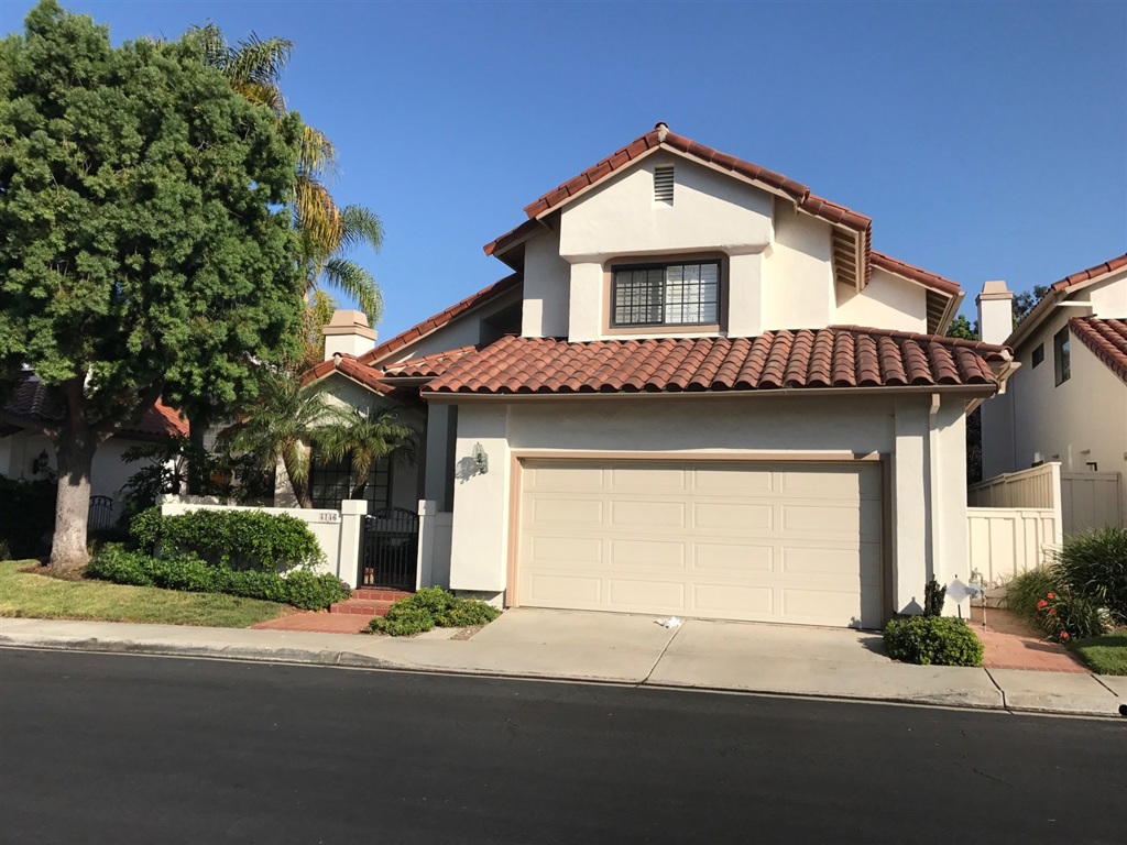 A very nicely upgraded 3bd/2.5ba single family home in the sought after gated community of Valencia. Beautiful combination of hardwood flooring and tile throughout the house. Upgraded kitchen and bathrooms with granite counters. Large master en-suite downstairs with roomy walk-in closet. Upper level has two good size bedrooms with a Jack and Jill bathroom. A tranquil and private back yard which is great for kids and entertaining. Available for immediate move in. Neighborhoods: La Jolla Colony