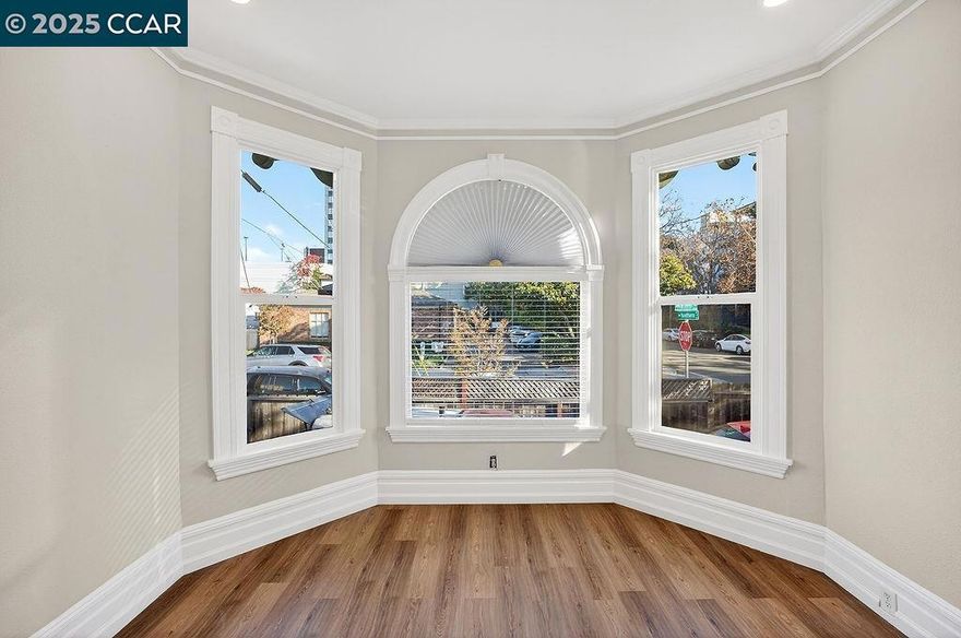 Welcome to this beautifully updated 2-bedroom, 1-bathroom unit that perfectly blends comfort and modern elegance. Step inside to a bright and open space featuring brand-new hardwood flooring throughout, creating a warm and inviting atmosphere. Large windows fill the home with natural light, while new recessed lighting adds a cozy and contemporary touch.  The updated kitchen includes new stainless-steel appliances, ample counter space, and fresh interior paint—everything you need for effortless cooking. The home also features new window blinds for added privacy and style.  Located in the highly desirable Pill Hill neighborhood of Oakland, this unit offers convenient access to local shops, dining, major freeways, and public transportation.  A perfect blend of comfort, style, and location—don’t miss the opportunity to make this charming unit your next home! Apply with RentSpree https://apply.link/ujN5GQk