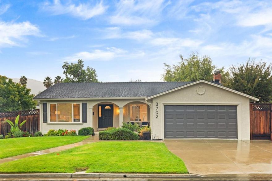Cul-de-sac comfort meets Valley Trails charm! This freshly painted single-level Pleasanton retreat blends timeless curb appeal with family friendly function. Featuring 3 bedrooms, 2 bathrooms, and 1,549 sqft of sun-filled living space on a 6,664 sqft lot, the home offers a bright living room, a separate family room, a formal dining area, and an inviting eat-in kitchen perfect for family meals or weekend hosting. The primary suite provides calm and privacy, while the new backyard fencing frames a generous outdoor space for play, pets, or peaceful evenings. Located on a quiet cul-de-sac in the highly desirable Valley Trails neighborhood, you're just moments from beautiful Valley Trails Park with playgrounds, basketball, picnic areas, and a clubhouse, plus top Pleasanton schools, shopping, golf, wineries, and the Pleasanton Sports Complex. Easy commute access to major routes makes getting anywhere simple. This one feels like home from the second you arrive!