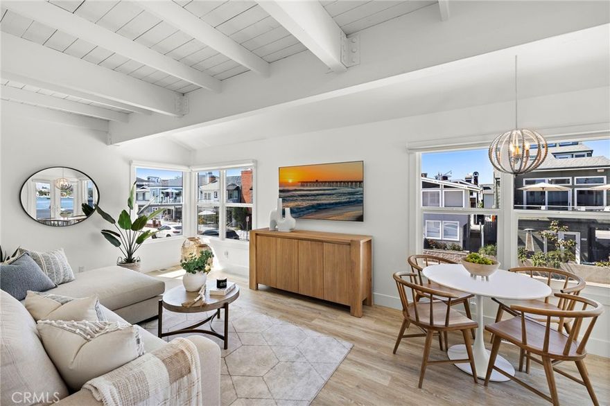 Live the Newport Beach lifestyle in this fully furnished, remodeled 2-bedroom, 2-bath bay view home on the Balboa Peninsula. With approximately 950 square feet of stylish living space and a dedicated parking spot, it’s the perfect blend of comfort and convenience.



Step inside through the Dutch door to an open layout filled with natural light, with balconies off both the living room and upstairs primary suite showcasing stunning Newport Harbor views. The brand-new kitchen is equipped with stainless steel appliances—refrigerator, dishwasher, and gas stove—along with a new in-unit washer and dryer.



Offered as a furnished 12-month lease, just steps from Balboa Village, the ferry, restaurants, the beach and bay. A boat slip is available upon request. This is your chance to enjoy effortless coastal living in one of Newport’s most desirable locations at 207 E Edgewater.