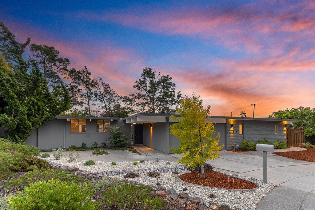 Stunning 4-bedroom, 3-bath courtyard model Eichler on a rare 9,600± sq ft lot in San Mateos coveted Highlands. This architectural gem blends timeless Eichler design with modern updates, creating a home that is both iconic and highly livable. Soaring tongue-and-groove ceilings, dramatic post-and-beam lines, and signature floor-to-ceiling glass flood the interiors with natural light while framing sweeping mountain views. The flexible layout includes two primary suites and three full baths, offering ideal space for multigenerational living, guests, or a private home office. A central courtyard serves as the heart of the homeperfect for entertaining or peaceful relaxation. Recent updates include fresh interior and exterior paint, brand new SPC flooring, an updated kitchen with sleek finishes and new stainless appliances, refreshed baths, new accent lighting alongside original globe fixtures, and fresh landscaping. Original Eichler elementsradiant heat, a floor-to-ceiling brick fireplace, and seamless indoor-outdoor flowpreserve the homes architectural authenticity. Enjoy the Highlands lifestyle with access to the Recreation Center (pool, tennis, fitness), nearby hiking trails, and excellent schools: Highlands Elementary, Borel Middle, and Aragon High (buyer to verify).