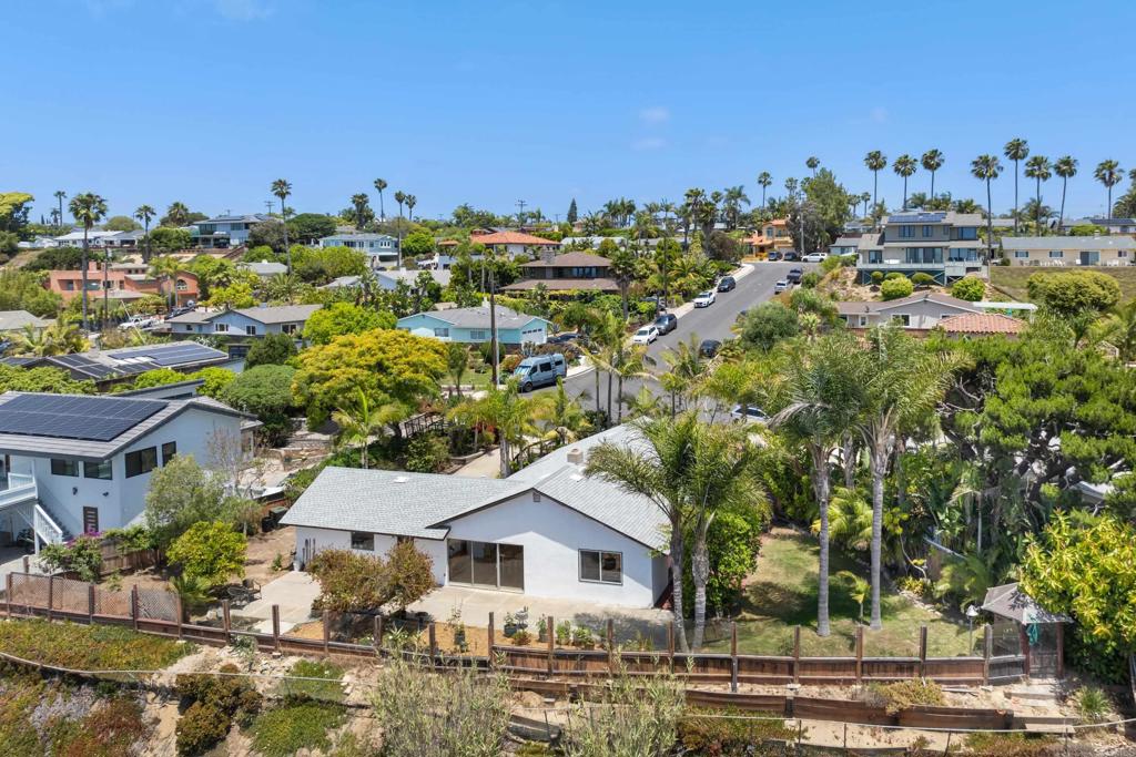 Classic, coastal, single-story bungalow on large southwest facing lot, featuring new kitchen, bright living spaces, and sweeping sit-down ocean views. Build your coastal dream home, make improvements over time, or simply enjoy the authentic Cardiff lifestyle, as is, along with a stake in one of the nation’s fastest-appreciating zip codes. SEE virtual tour video under 'interior features!