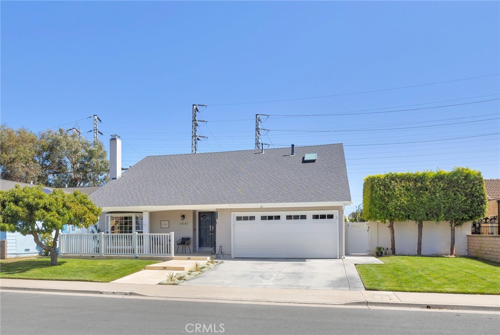 Welcome to 10042 Spar Circle—an exceptional 4-bedroom, 3-bathroom residence nestled on a quiet cul-de-sac in one of Huntington Beach’s most desirable neighborhoods. This beautifully remodeled home offers the perfect blend of comfort, functionality, and resort-style living. Step inside to soaring vaulted ceilings, spacious living areas, and a smart floor plan featuring a main-floor bedroom and 3/4 bathroom—ideal for guests or multi-generational living. Enjoy cooking and entertaining in the beautifully remodeled kitchen featuring sleek Kitchen Aid stainless steel appliances including an induction cooktop, ample counter space, and modern finishes. The kitchen opens to a spacious family room and backyard; a perfectly thought out set up for outdoor living, BBQ's and entertaining. Upstairs, two generous bedrooms share a convenient Jack and Jill bathroom, while the private primary suite offers comfort and retreat, complete with a massive walk-in closet and beautifully remodeled bathroom with walk-in shower. The heart of this home is its resort-style backyard, complete with a sparkling saltwater pool with beach shelf & pebble-tech bottom, grassy play area, and mature fruit trees including orange and peach, plus a thriving vegetable garden. A place for family gatherings, the backyard also features gas and electric BBQ hookups and plenty of space to soak up the sun, relax or play. Additional highlights include; Newer roof & rain gutters, HVAC system, and water heater, whole house PEX repipe, newer pool equipment with variable speed energy saving pump, drains, gas lines, salt cell & filter, an oversized driveway with RV potential & spacious 2 car garage with additional storage space. This is the one you’ve been waiting for—just minutes from the beach, award-winning schools, parks, bike trails and everything South HB has to offer. Located in a school district that boasts 9’s and 10’s being Edison High School, Sowers Middle, Hawes Elementary and HCS Private. Conveniently located close to Target, Whole Foods, Trader Joes, and approximately 1 mile from HB’s World Famous Beach bike path that leads to Main Street Restaurants, The Pier, Pacific City and lots of shopping and dining!