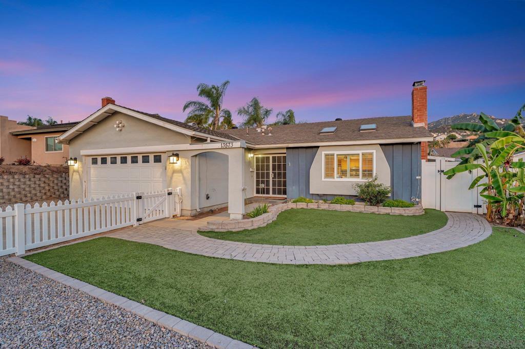 Welcome to 13573 Paseo Del Mar – Your Family Oasis in El Cajon! Offered at $799,000 - $849,000, this beautifully maintained single-story 4-bedroom, 2-bathroom home offers the perfect blend of comfort, style, and outdoor fun – ready for your family to move in and make it your own! Step inside to find a spacious and functional layout that’s ideal for both everyday living and entertaining. The large kitchen is the heart of the home, offering generous counter space and a seamless flow into the living and dining areas. Wood shutters on every window add a touch of elegance and privacy throughout. All four bedrooms are conveniently situated on one level, making this home perfect for families of all ages and stages. Outdoors, enjoy your very own resort-style retreat with a stunning black-bottom pool, built-in BBQ, and a palapa for shaded relaxation. The fully landscaped yard is perfect for gatherings, play, or quiet evenings under the stars. Bonus features include RV parking and a two-car attached garage for added convenience. With a paid-off solar system, you’ll enjoy energy efficiency and savings from day one. Located on a quiet street in a welcoming, family-friendly neighborhood, this home checks all the boxes – comfort, space, and a backyard built for memories. Come see why 13573 Paseo Del Mar is the perfect place to call home!