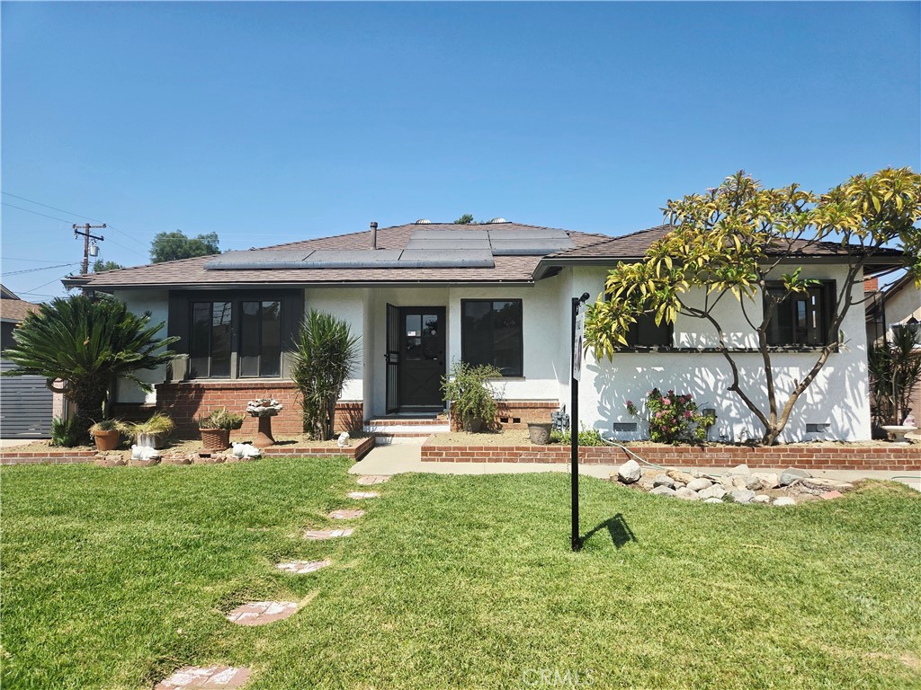 Welcome to this beautiful, remodeled home located in a desirable West Covina neighborhood. It features 4 bedrooms and 3 full baths with living room, dining room and additional 400+ square feet family room, beautiful master bedroom with large walk-in closet. It also comes New Roof and Paid Off Solar Panels that can save you big on electric bills. Many upgrades including New completely remodeled Kitchen with sleek island quartz Countertops, New Stove, New Dishwasher, New Rangehood and New Plumbing. New Waterproof Flooring throughout. New Bath with quartz countertops, showers and sinks. Great size backyard with landscaping, two covered patios perfect for family and friends gathering. This home is truly the complete package—'comfortable, updated, energy-efficient, and located in the heart of West Covina shopping mall, Walmart, Target, Home Depot, supermarket, City Hall, Library, schools and restaurants, this home is ideal for those seeking both comfort and convenience. Don't miss your opportunity to call this gem your own! A must see! Pictures coming soon.
