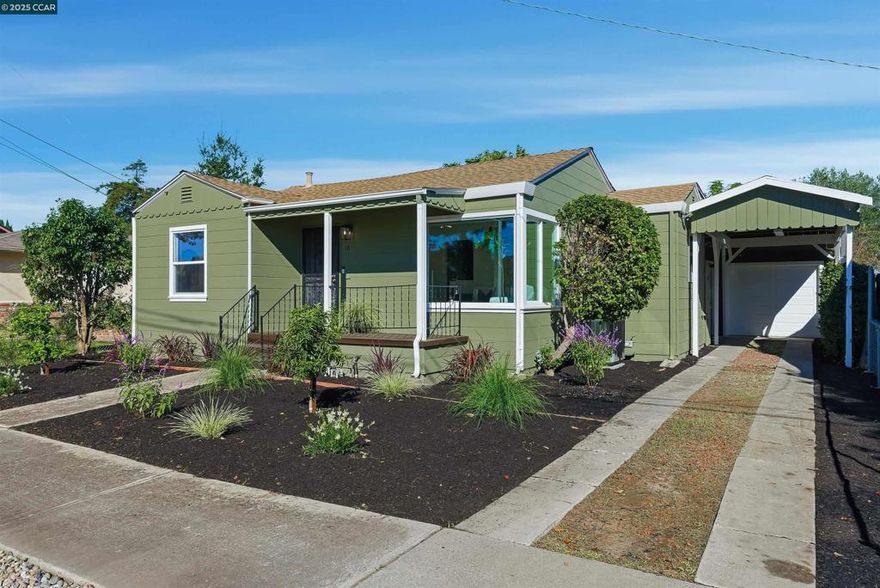 Welcome to this charming Antioch gem, with an incredible downtown location and just minutes from local parks, schools and shopping! This 3-bed, 2-bath home features 1400 sq ft of living space on a freshly landscaped, flat 0.12 acre lot. Step inside to discover a bright, inviting living space filled with natural light and an ideal floorplan that’s perfect for everyday living.  The beautifully updated kitchen is in the heart of the home, featuring modern cabinetry, stone countertops, and stainless-steel appliances. Just off the kitchen, you’ll find a large laundry room with built-in cabinetry. The spacious kitchen flows into a dining/flex area, which could be used as an additional living space. The primary room features an updated shower, dual vanity, large closet and direct access to the yard. Enjoy the generous backyard, offering plenty of room for outdoor dining, gardening and more. Other features include hardwood floors, fresh paint throughout, new dual pane windows and 1-car garage with extra storage space. With its blend of modern updates, charm, and convenient location, this home offers the perfect blend of comfort and lifestyle.