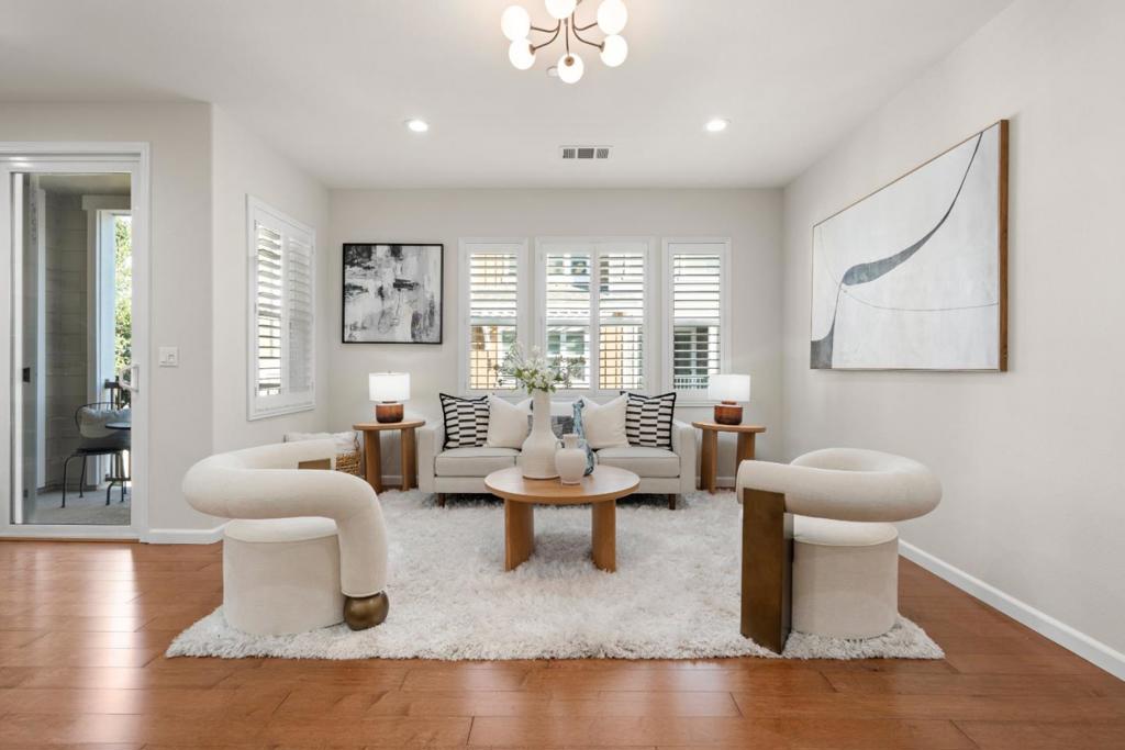 Located in the top-rated Aragon High School district and built in 2013, this thoughtfully designed home sits in San Mateos beloved Sunnybrae neighborhood. With 2 en-suite bedrooms and a side-by-side 2 car garage, it offers modern comfort and convenience, along with excellent insulation for added privacy. Inside, discover fresh paint, plush new carpet, recessed lighting, and gleaming hardwood floors that enhance the homes inviting ambiance. Each level has its own independent AC control for personalized comfort. The kitchen features a gas stove, SST appliances, and a breakfast bar, seamlessly connecting to the formal dining room and cozy living room. The dining area opens to a private patio, perfect for indoor-outdoor living. A convenient half bath and a new washer and dryer complete the main level. Upstairs, both bedrooms are en-suite. The primary suite boasts a walk-in closet, dual sinks, and a spacious walk-in shower. The second suite also features its own full bathideal for family or guests. This home offers unbeatable access to downtown San Mateos dining, shopping, Caltrain, parks, and more. With easy freeway access, whether youre commuting, entertaining, or simply enjoying a quiet evening at home, this residence makes it all effortless.