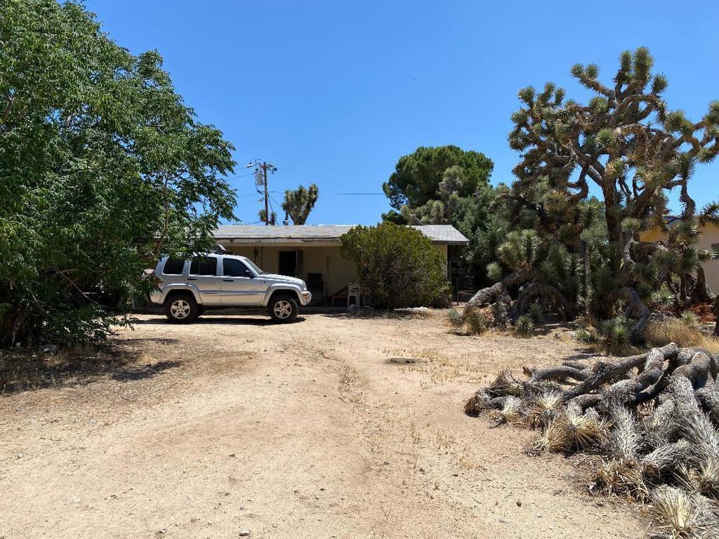 Probate fixer. Approved for sale. Close to Old Town Yucca Valley. 2 car garage plus bonus room... could be ADU or ?? 2 bedroom, 1 bathroom, indoor laundry room, kitchen is large with breakfast nook. Fenced yard. Covered front and back patios.