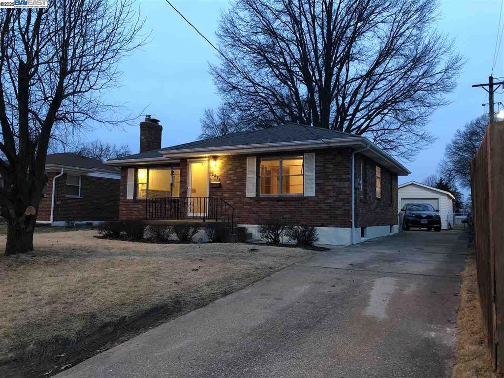 Cozy home 4 beds 2 baths in beautiful area. Home has been recently updated, recently painted and natural oak floors were refinished. First floor consists of 2 bedrooms, bathroom, living room and large kitchen. Finished basement has two bedrooms, full bathroom living area and utility room. Kitchen and bathroom from 50 ties, has been nicely redone in its original style. Property is on the big lot. In the back of the house there is large one car garage with workshop area.