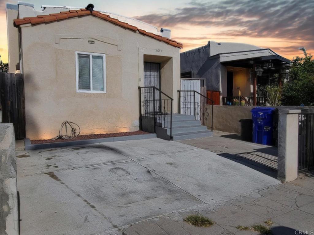Welcome to this fully permitted detached duplex in the heart of City Heights, San Diego. This turnkey property features two separate units. The front unit consists of 2 bedrooms and 2 baths, while the back unit is a 1 bedroom, 1 bath. Each with its own private entrance, yard or patio space, and washer/dryer hookups—perfect for tenants who value privacy and convenience. Both homes have been recently upgraded inside and out, offering modern comfort with low-maintenance living. The solar system adds energy efficiency and cost savings, making this an attractive investment for the long term. Currently, both units are rented on a month-to-month basis, providing immediate income with flexibility for future plans. Ideally located near shopping, schools, public transportation, and major freeways, this duplex is close to everything San Diego has to offer. Whether you’re looking for a strong income property, a multi-generational living option, or the opportunity to live in one unit while renting the other, this City Heights duplex checks all the boxes.