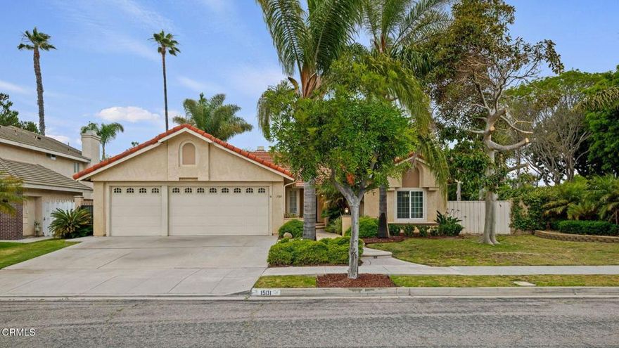 Welcome to this one-of-a-kind Spanish-style stunner--a single-story Spanish-Style Sanctuary in Prestigious Strawberry Fields - North Oxnardmasterpiece situated on an oversized corner lot in the highly sought-after Strawberry Fields community of North Oxnard. Boasting over 2,000 square feet of refined elegance, this 3-bedroom, 2-bathroom estate is where luxury, charm, and timeless design converge.Step inside and be greeted by soaring ceilings and natural stone flooring, setting the tone for the elegance that flows throughout. Entertain in style with a formal dining room and a spacious family room featuring a vaulted ceiling and wood-burning fireplace--perfect for cozy gatherings or refined soirees.The gourmet kitchen is a culinary dream, seamlessly blending function and flair with custom stone countertops, stone backsplash, stainless-steel appliances, and a sunlit breakfast nook. The open-concept layout keeps the kitchen and family room side by side--perfect for entertaining and connection.Retreat to the lavish main suite, your own private haven with a custom spa-style shower, dual natural-stone sinks, and a generously sized walk-in closet. The second bathroom is adorned with Venetian-inspired designer wallpaper, adding a touch of old-world sophistication.Outside, the meticulously designed landscaping and hardscaping create a private oasis. The backyard retreat includes a built-in BBQ area, detached covered patio, mini orchard, and expansive concrete entertaining pad--ideal for al fresco dining or simply soaking in serenity. A spacious side yard opens the door to RV parking, a rare find.The 3-car garage provides ample space for your toys, tools, or even a dream workshop. This home truly checks every box for those looking to live the good life--and then some.This is more than a home--this is a lifestyle. Don't miss your chance to own a true gem in one of Oxnard's most coveted neighborhoods. Schedule your private tour today.