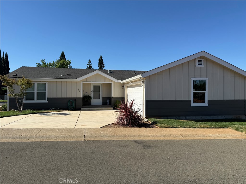 Whether you're downsizing or seeking a peaceful retreat, this home checks all the boxes. Located in Paradise's quiet gated 55+ neighborhood, this charming home is bright and airy with raised ceilings, new flooring and paint, upgraded appliances, built ins throughout and granite slab countertops in the kitchen and bathrooms! Newly remodeled master suite includes a spacious shower and walk in closet. The living room with gas fireplace flows easily into the chef's dream kitchen complete with luxury plank flooring and patio door to the cute easy keeping fenced yard, perfect for a small pet or garden beds. The front landscaping is cared for by the association, which also features a pool and clubhouse right across the street! Great common area for active seniors includes a jacuzzi, shuffleboard and community room for potlucks! Convenient location in lower Paradise for a quick commute to Chico, yet still tucked away to feel very private.