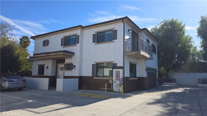 New 2019 construction Modern estate in Prime location of Northridge. This magnificent gated home offers brilliant design using the highest quality finishes throughout. The super open floor plan is highlighted by a chef’s dream kitchen that opens large formal dining and family room with custom built-in cabinetry including, huge center island, stainless still top brand appliances, quartz countertops. ONE BEDROOM AND ONE FULL BATHROOM DOWNSTAIRS. This home is all about the details. Upstairs balconies with large sizable bedrooms and high 9 feet ceiling, Showcase designer bathrooms. More amenities such as wood flooring, central smart HVAC, 2 car garage offers direct access, gated community with controlled access, washer and dryer and refrigerator. Large back yard and greenery with artificial grass and ample guest parking space and much more.