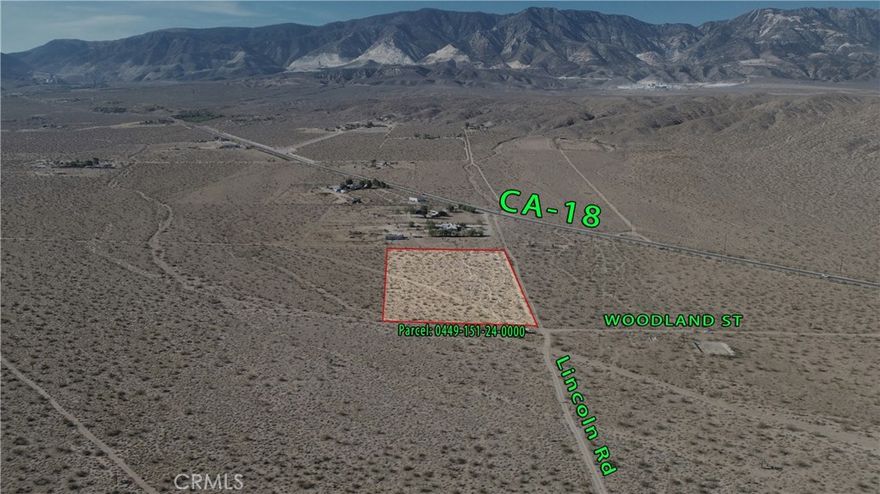 Endless possibilities await on this scenic 5-acre parcel in Lucerne Valley. Ideally located just off Highway 18, this property showcases panoramic mountain views, wide-open skies, and the beauty of the high desert landscape. With ample space and natural surroundings, it offers an excellent opportunity for a custom home, retreat, or long-term investment. Enjoy peaceful seclusion while remaining within convenient reach of local amenities. This land is a rare chance to create your vision in a serene and picturesque setting.