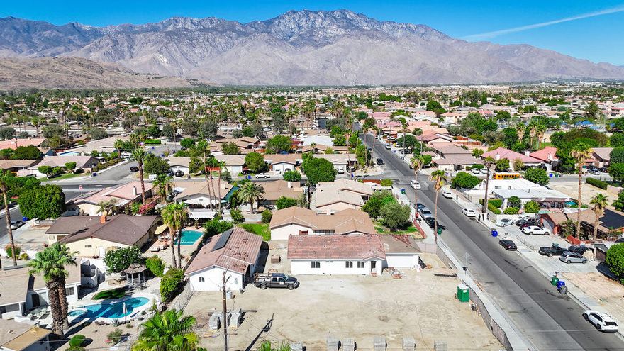 New Construction Opportunity - Modern SFD with ADU in Cathedral City! Discover this stunning new construction featuring a sleek, modern design in a prime Cathedral City location! The main home offers 4 bedrooms, 2 bathrooms, and a spacious 2-car garage, while the ADU (Accessory Dwelling Unit) provides 2 bedrooms, 2 bathrooms, and its own 1-car garage--perfect for multi-generational living or rental income. Located near shopping, public transportation, and the new casino, this property blends style, convenience, and functionality. Construction is underway--don't miss out on this incredible opportunity to own a brand-new home with built-in investment potential!