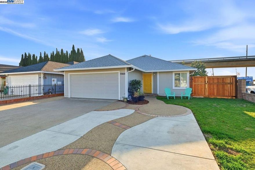 Check out this charming 3 bedroom, 2 bathroom home with 1130ft of livable space.  Extras include recent new interior paint, a spacious living room and a walk-in closet in the large primary bedroom.  A composite shingle room was just installed in October 2025. On the 5000 sq ft lot enjoy your personnel avocado, lemon, fig and kumquat trees.  The side yard has access to store any assortment of toys.  You are close to restaurants, shopping, entertainment, and all Bay Area job centers with easy access to 880/580/680 freeways, BART and the Dumbarton Bridge. Come make this home your own! Open house Sunday 12/21 from 1-4pm.