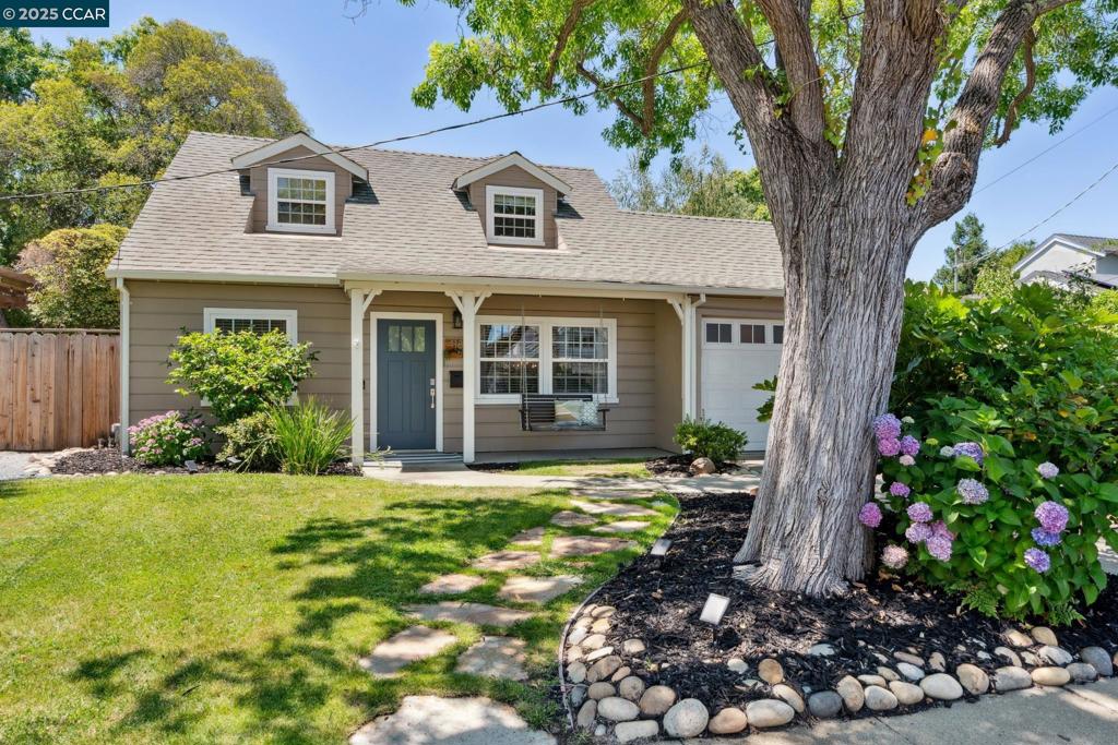 This expanded Cape Cod style home is packed with charm and thoughtful upgrades. The flexible floor plan features a welcoming living room, updated kitchen with an eat-at island, an adjacent dining room surrounded with windows and a light filled family room with custom bifold window doors offering seamless indoor to outdoor entertaining. Upstairs is a loft area that can flex as another place to relax. The backyard features a lush lawn area for play and two patio areas for relaxing and enjoyment. Solar, spa/hot tub, laundry room, storage, and too many upgrades to mention. Come see! Conveniently located close to shops and parks.