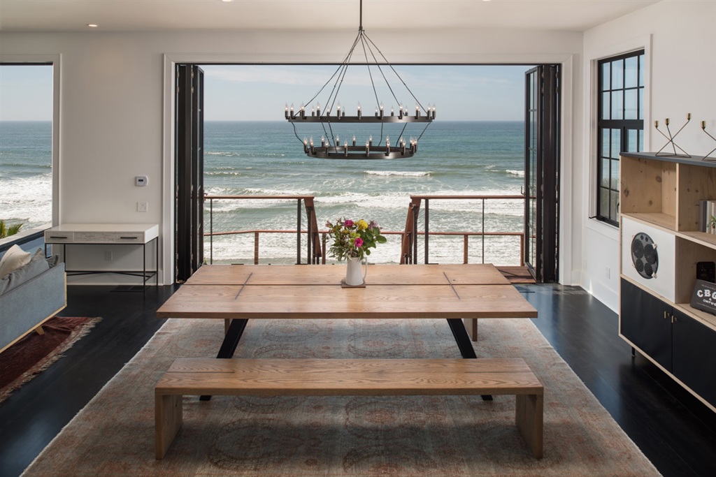 Oceanfront location with PRIVATE STAIRS to the sand, this organically chic retreat offers 3,500 SF of privacy. Completely redesigned in 2015, this home has a casual but sophisticated open floor plan that includes a family room & gourmet kitchen. Classic meets cool when you step down to a large great room that merges a formal living & dining room. Custom steel-cased, floor-to-ceiling accordion doors welcome in dramatic whitewater views of the California coastline creating the idyllic indoor outdoor flow. Neighborhoods: Beach Front Equipment: Dryer,Garage Door Opener,Pool/Spa/Equipment, Range/Oven, Washer Other Fees: 0 Sewer: Sewer Connected Topography: ,LL,RSLP