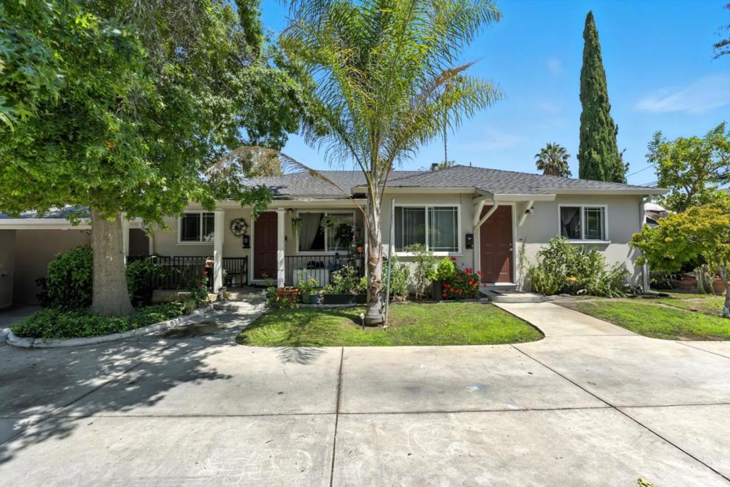 Great Investment Opportunity on This Rare Single Level Fourplex*Top Rated Schools*Two 2 Bedroom 1 Bath Units*Two 1 Bedroom 1 Bath*Spacious Backyard in the Two Bedroom Units*Covered Assigned Parking*Updated Units 3 & 4*Newer Roof*Covered Porch*All Units Currently Leased*Individually Metered for Gas & Water*Newer Driveway*Dual Pane Windows*Close Proximity to Downtown Mountain View*Central Heating in Two Units*Drought Tolerant Plants*Easier Financing Available*Potential For Laundry Room for Add Value*Easy Access to Freeways*Wont Last Long!
