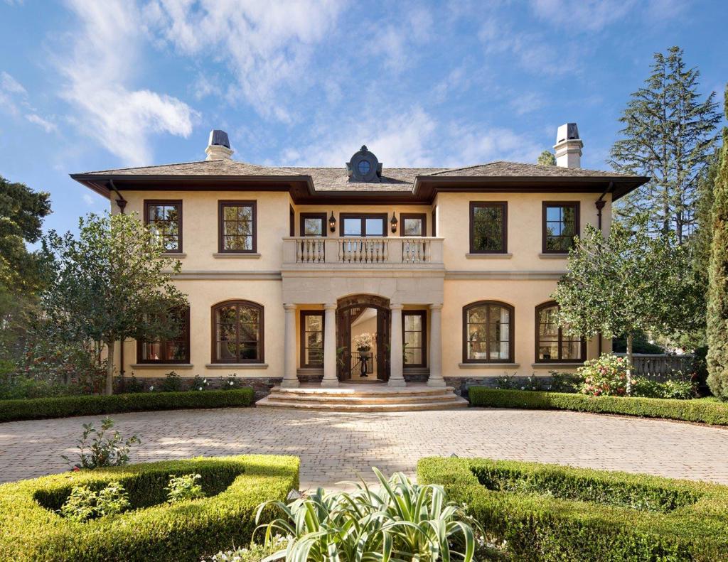 Located in the heart of Lindenwood, this 3-level custom home was built in 2002, featuring plaster walls, hand-hewn hickory floors, and a cascading staircase that spans 3 levels beneath a stained glass domed ceiling. Spacious personal accommodations comprise 5 bedrooms - a main-level master suite, 4 bedrooms on the upper level. The gym and office on the lower level could be additional bedrooms. The cherry-wood paneled library is situated off the foyer; the kitchen, breakfast room and adjacent family room overlook the back yard. The lower level includes 2 full bathrooms, a wine cellar and home theatre with projection system and retractable cinema screen. The grounds of just under one acre include a pool with elevated spa, pool house with wet bar and full bath, expansive Arizona flagstone terrace and fire pit. 3 gated entrances - 2 on Magnolia and one on Laburnum. Detached 3-car garage. Well for irrigation. Menlo Park schools